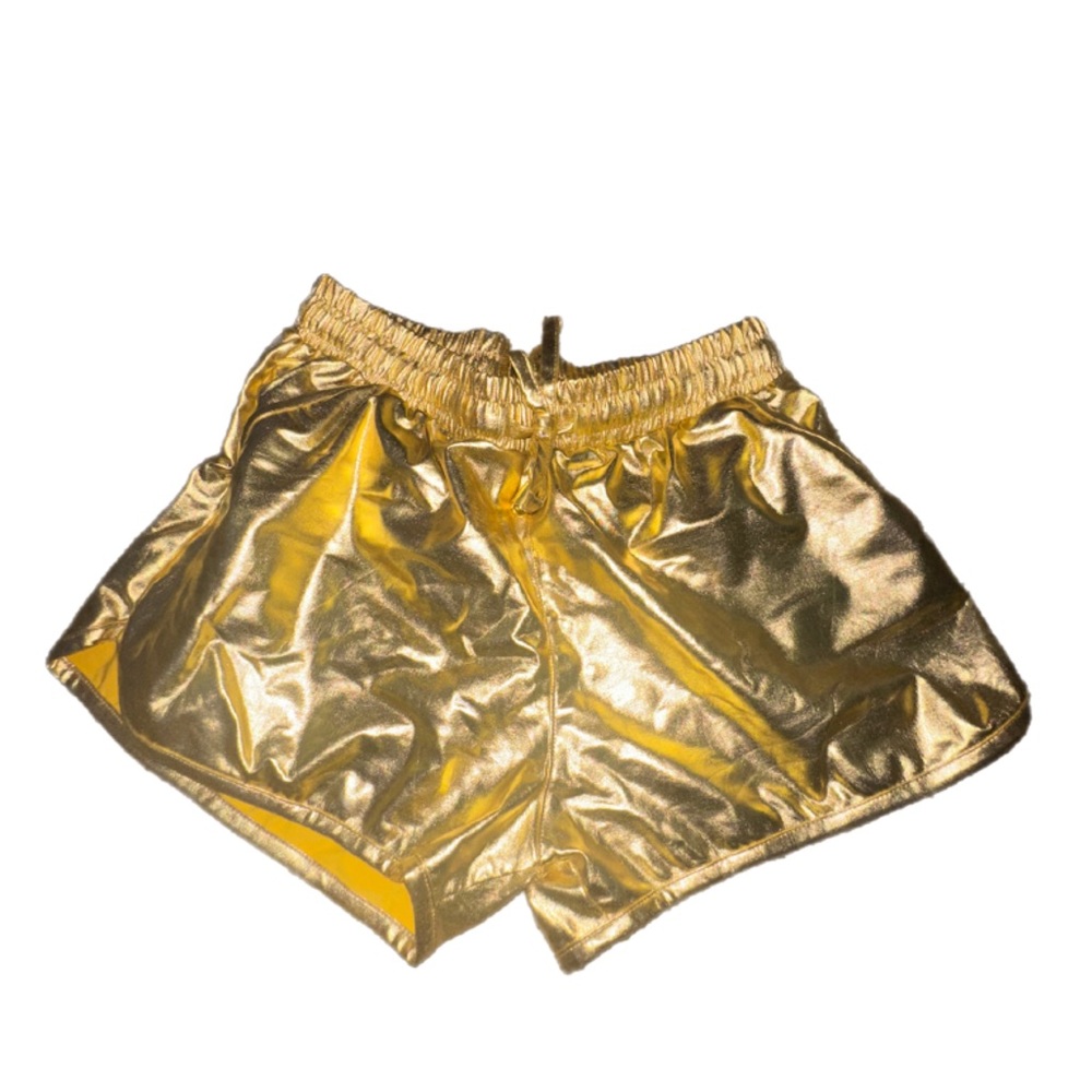 Gold Spandex Women's Shorts